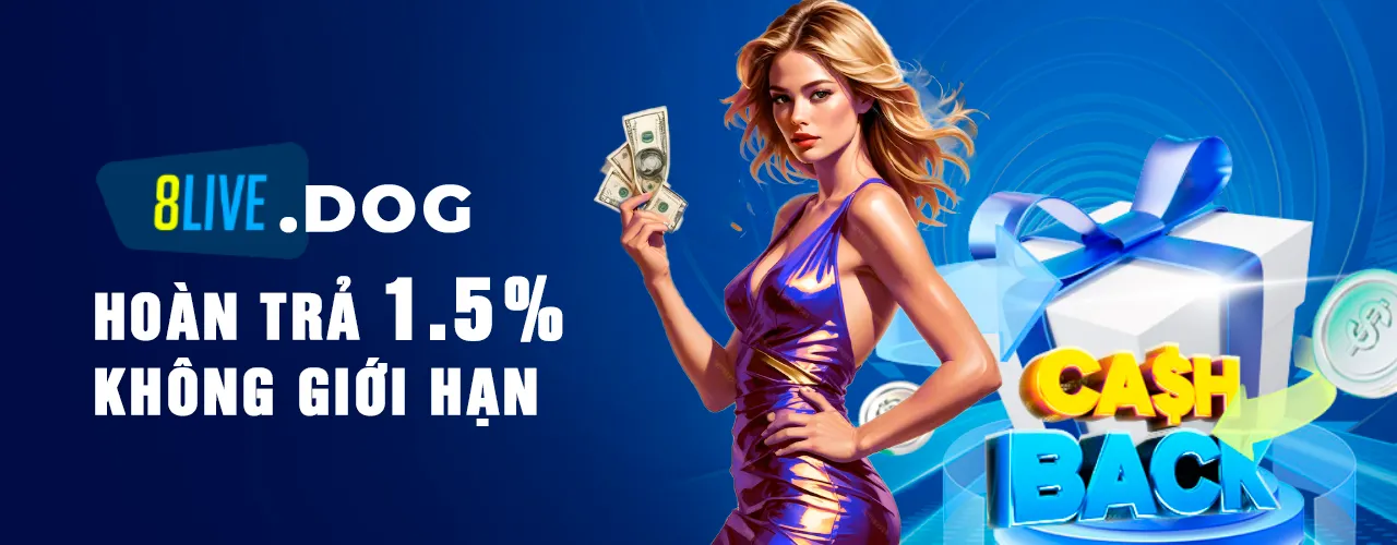 8live hoàn trả 1.5% site không giới hạn