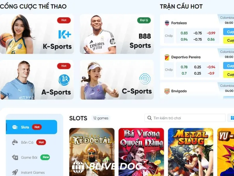 8live là sân chơi cá cược hàng đầu thị trường hiện tại