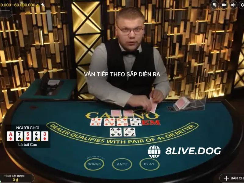 Casino Hold’em 8live là một biến thể của trò chơi Poker