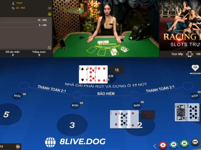 Casino live với các Dealer chia bài xinh đẹp