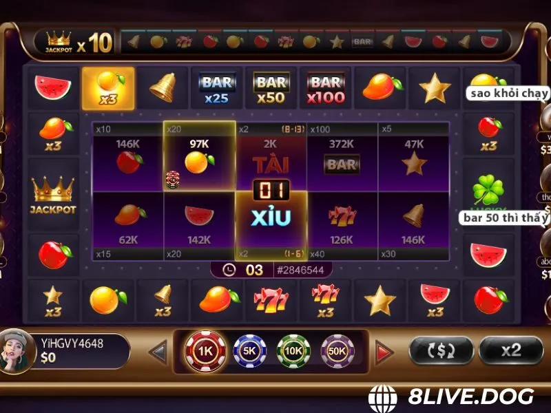 Cược bộ ba đồng nhất có tỷ lệ trả thưởng cao