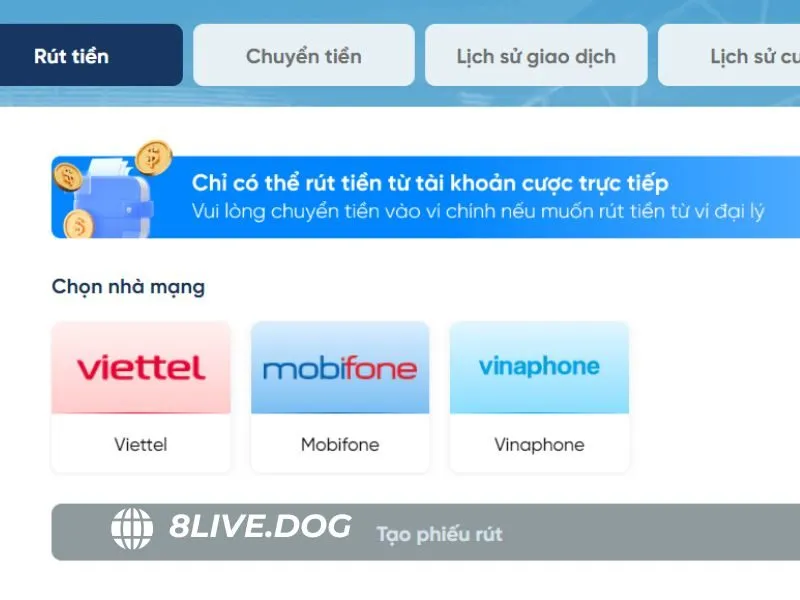 Người chơi phải hoàn thành đủ yêu cầu vòng cược mới được giao dịch